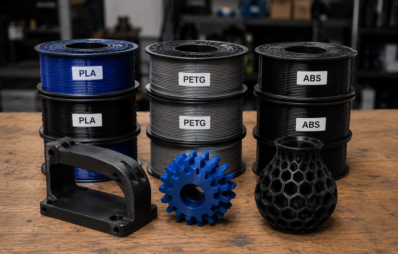 PLA, PETG и ABS материали за 3D печат