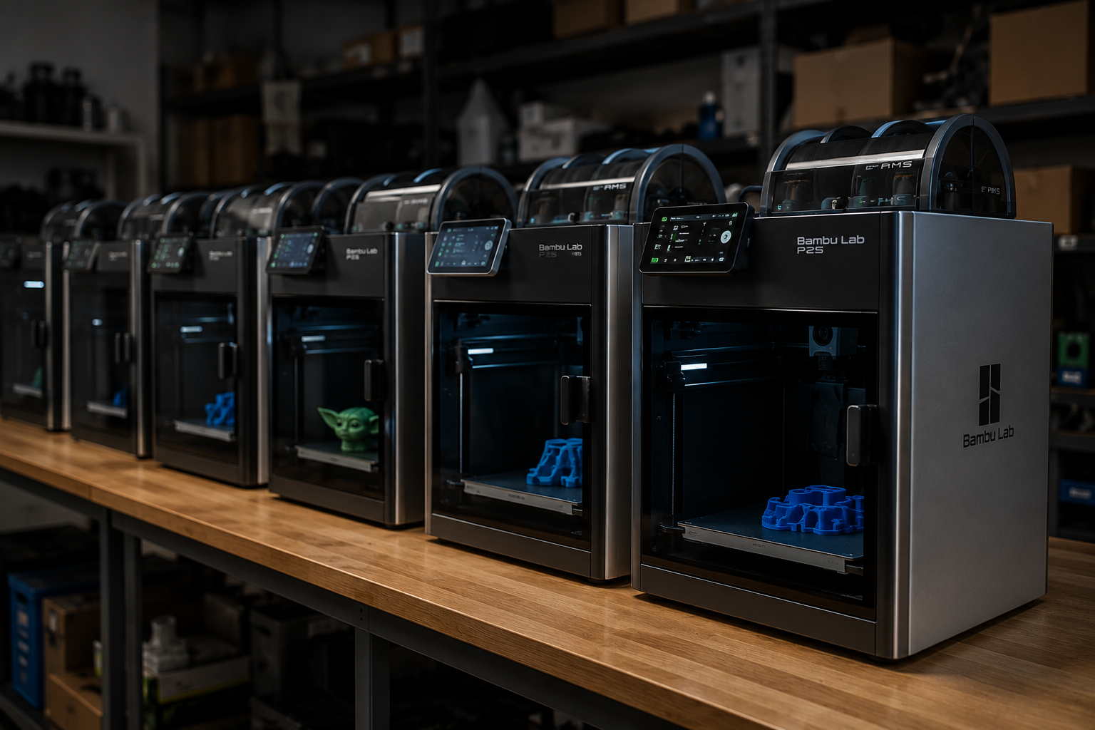 Производствена база с професионални 3D принтери